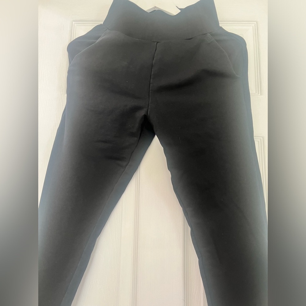 Black Meshki high waisted fitted jogger pants xs chic ssense revolve i am gia